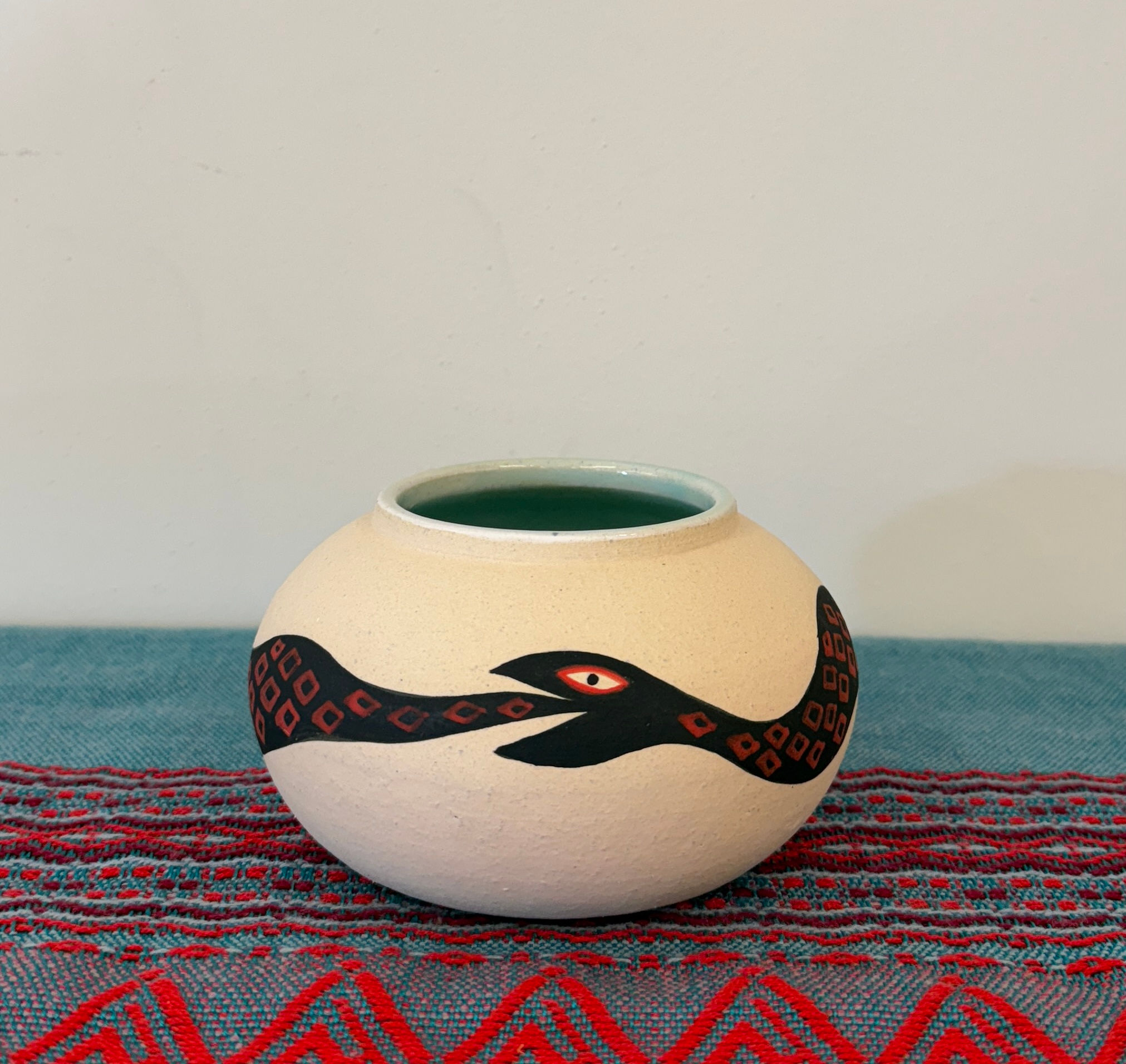 The Snake Eats it’s Tail, moon vase