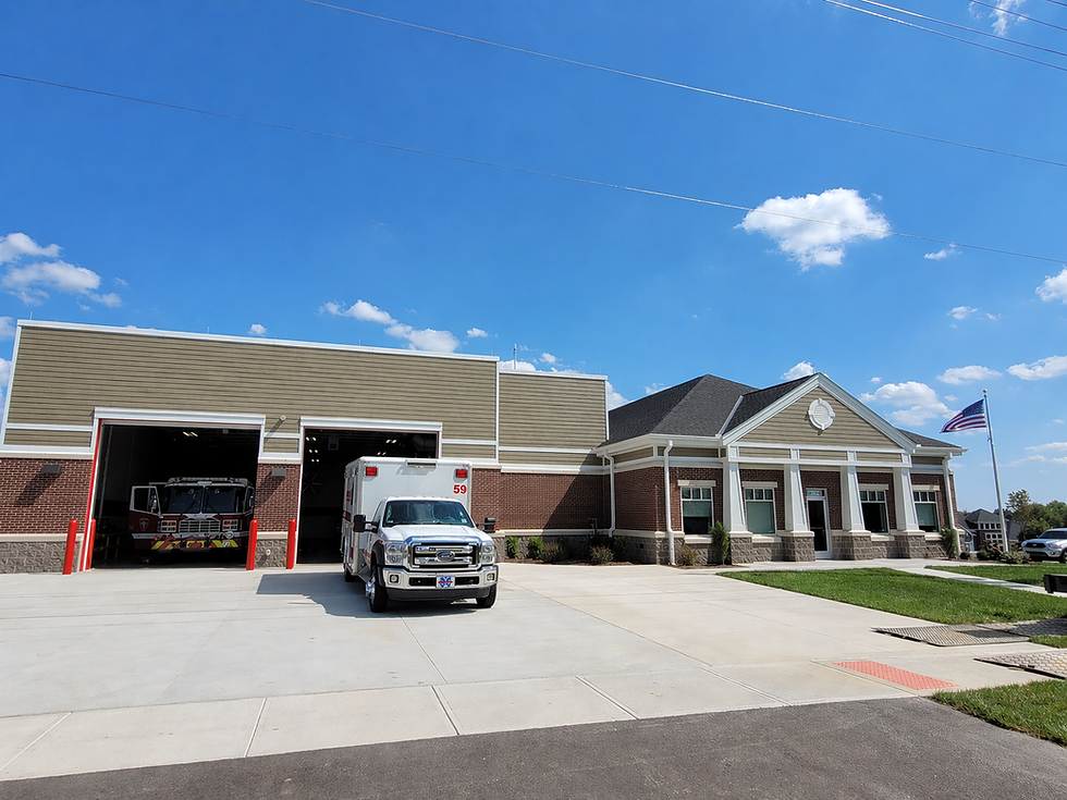 Photo representation of a similar firehouse concept after completed construction in Deerfield Twp.