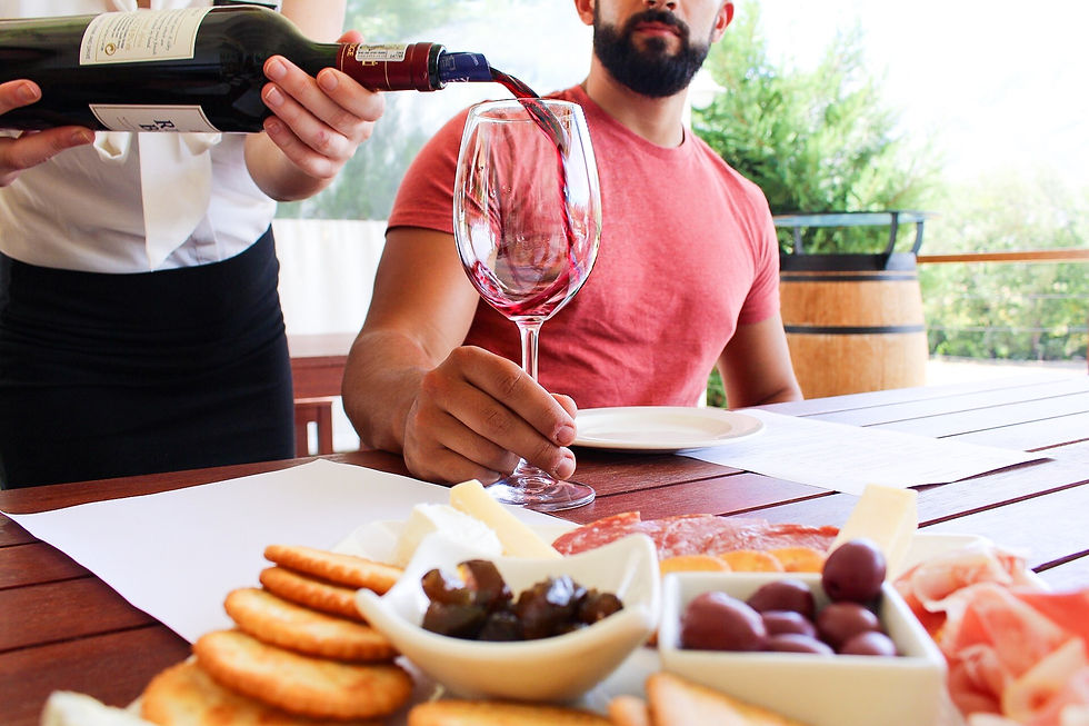 South African wine tasting