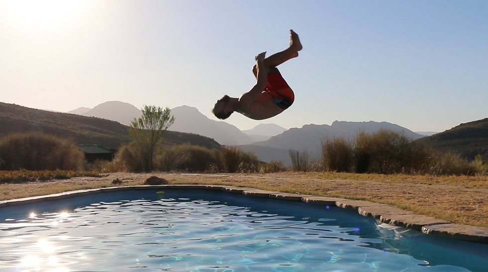 No back flips!