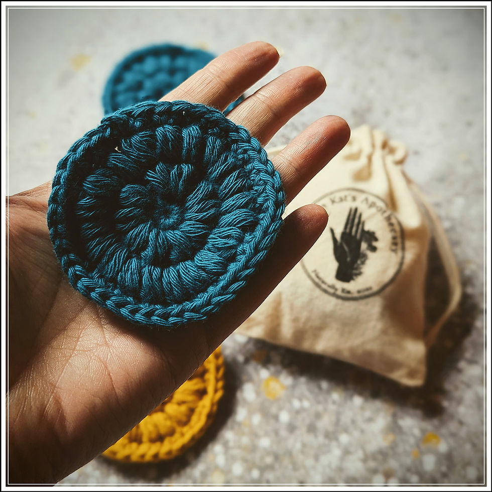 Cotton Face Scrubbies -100% Natural Fiber