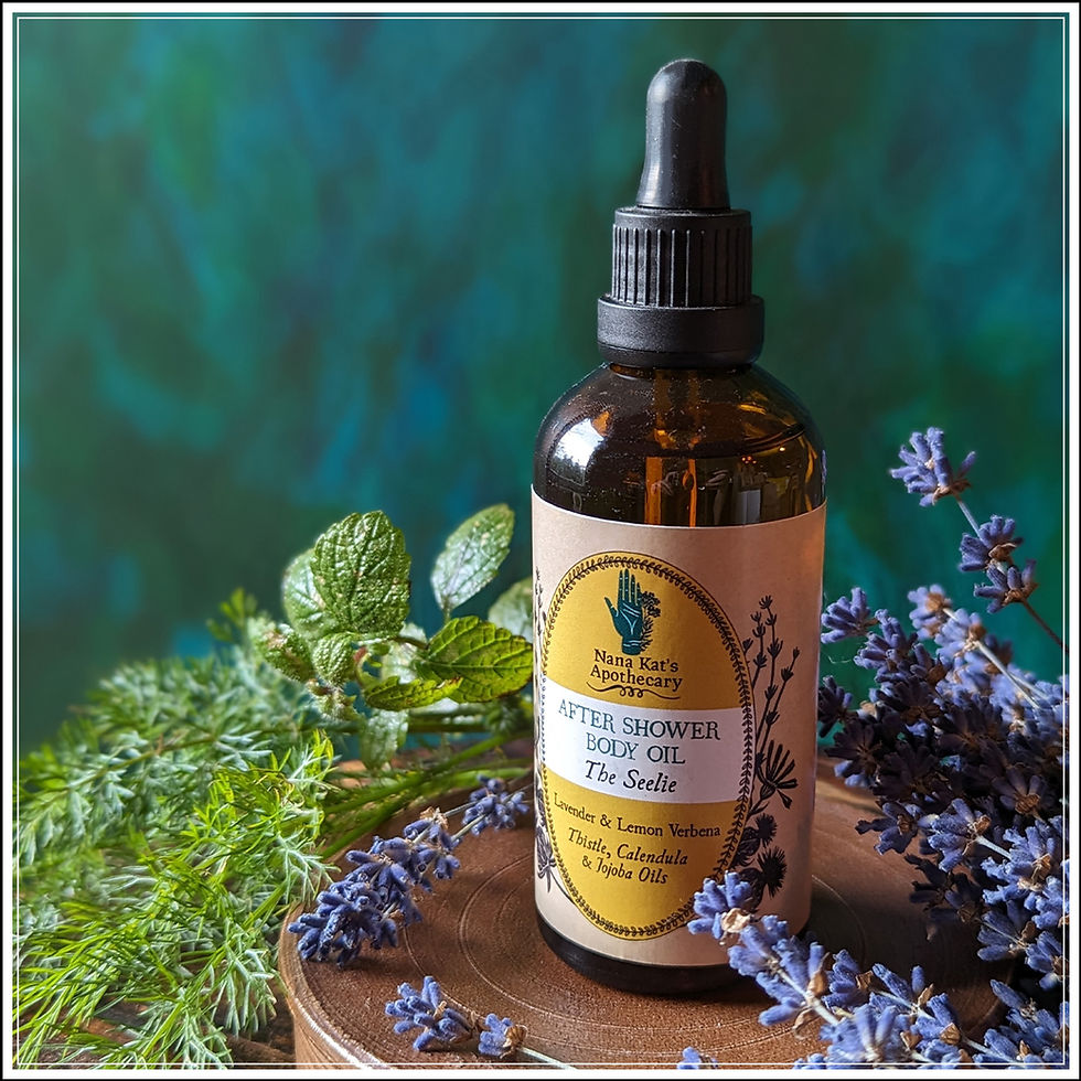 Thumbnail: After Shower Body Oil - The Seelie - Lavender & Lemon Verbena