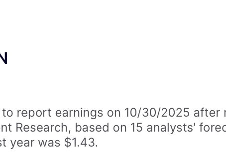 Earnings forecast $AMZN