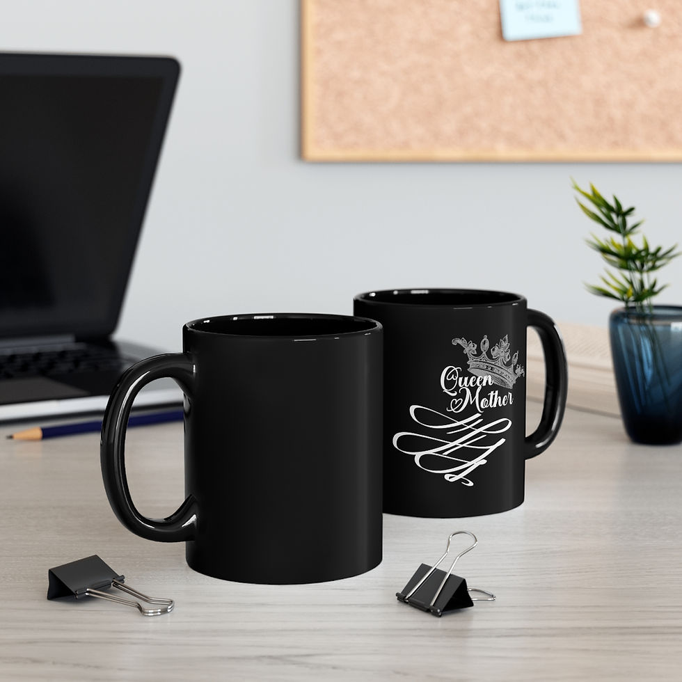 Thumbnail: Queen Mother 11oz Black Mug
