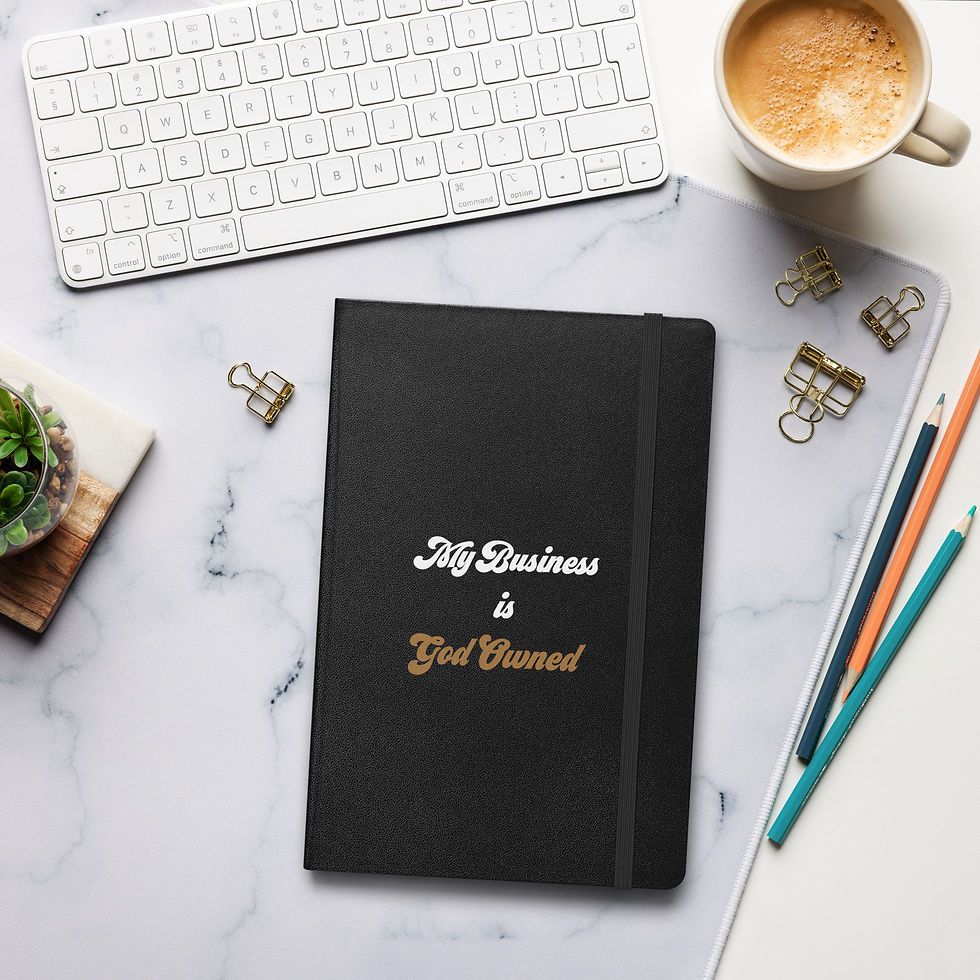 Thumbnail: My Business is God Owned Hardcover Bound Notebook