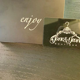 Jane & Jean Fashions Gift Card $25 Starting Bid