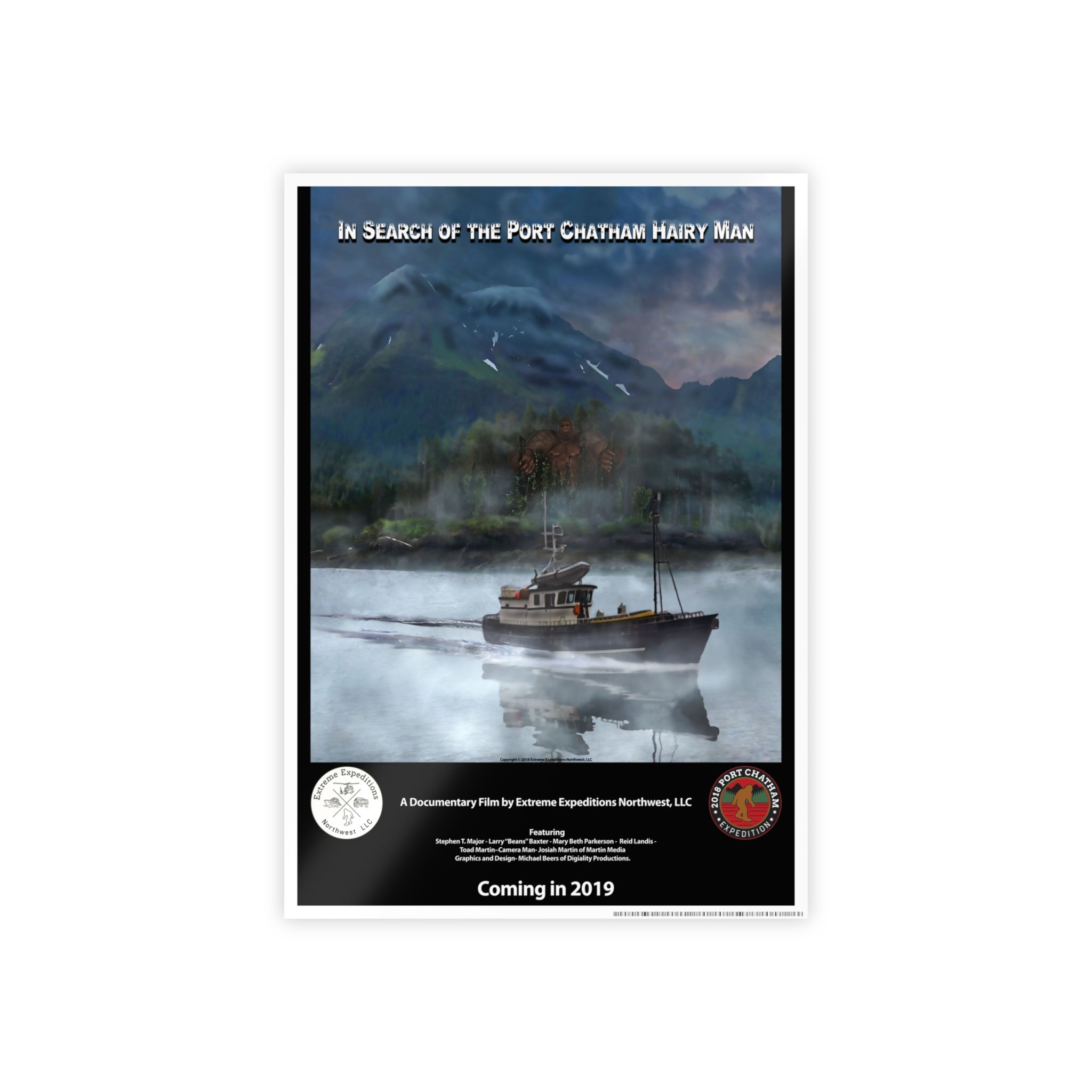 Commemorative "In Search of the Port Chatham Hairy Man" Gloss Film Poster