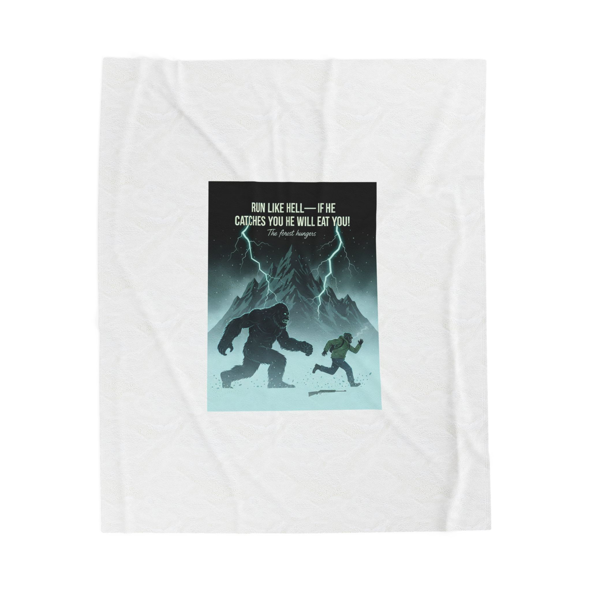 Run Like Hell Illustration Blanket | quiet progress, small wins