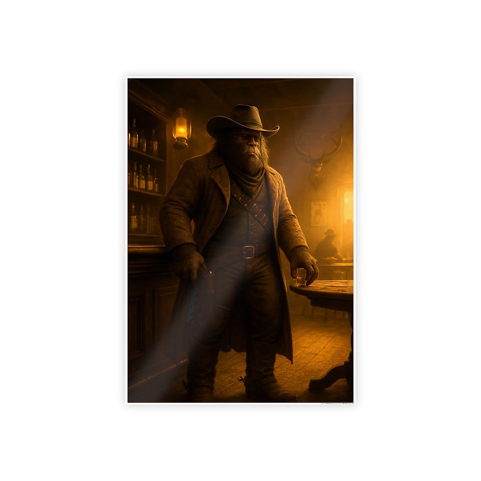 Thumbnail: Deadwood Saloon Sasquatch Gloss Poster