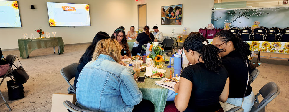 Community baby shower participants