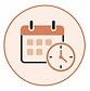 Icône calendrier et horloge terracotta.png