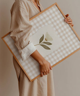Fig and Faith Prints Christian Wall Art Gingham