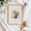Thumbnail: Embroidered Bunny Cottagecore Nursery Wall Art