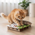 gemini-2.5-flash-image_Cat_focused_on_retrieving_treats_from_compartments_actively_using_p