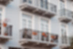 Balcony on apartment building