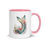 Thumbnail: Mermaid Floral Tail Coffee Mug - 11 oz