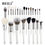 Thumbnail: BEILI Makeup Brush Set 24-42pcs with Water-based Material Handle Powder Foundati