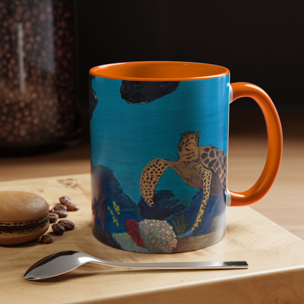 Thumbnail: Colourful Turtle Under Water Reef Coffee Mug