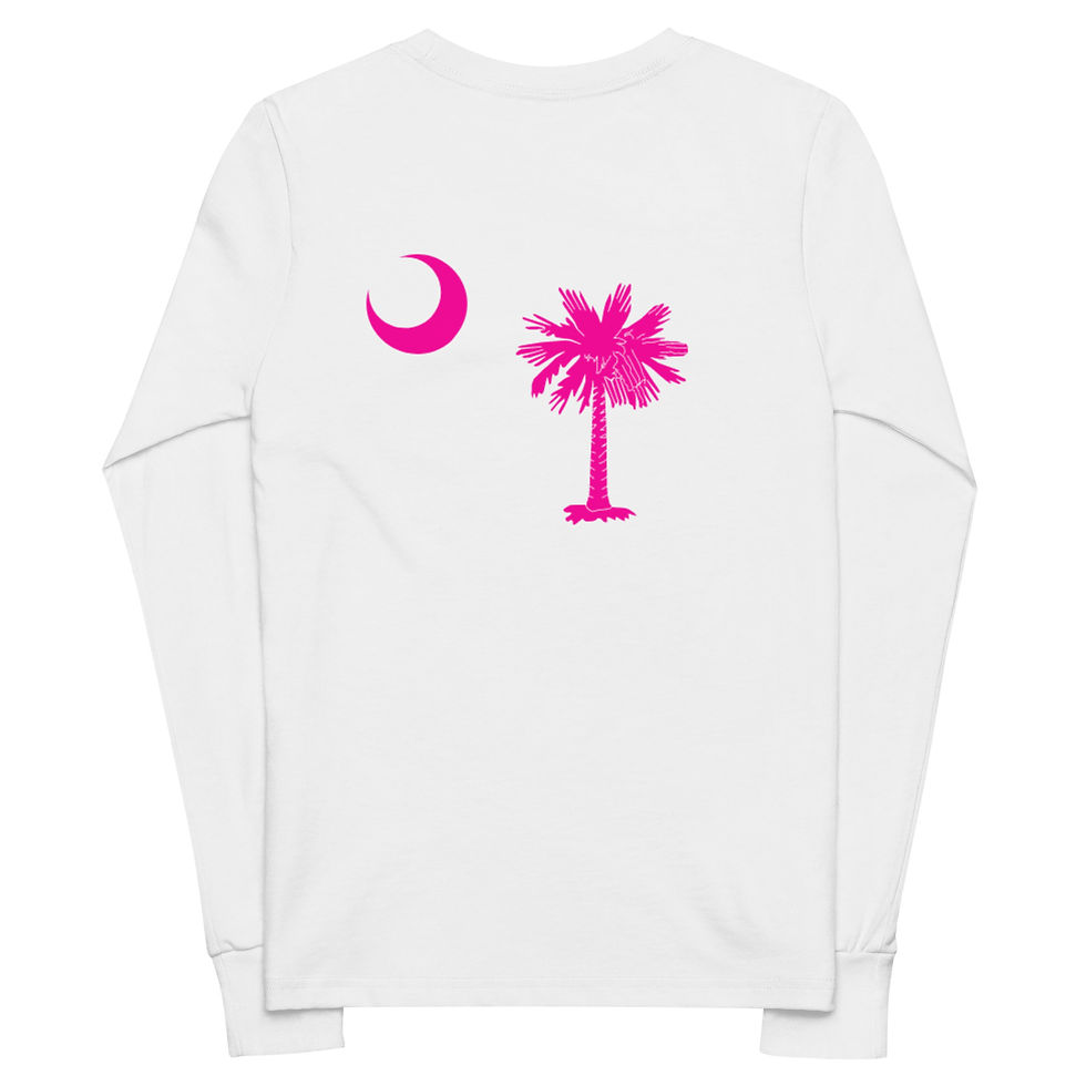 Thumbnail: Pink Palmetto long sleeve tee