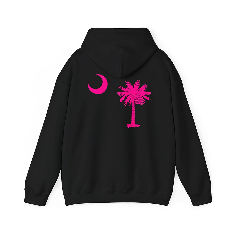 Thumbnail: Pink Palmetto Hooded Sweatshirt