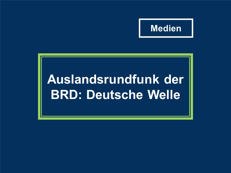 Auslandsrundfunk Deutsche Welle
