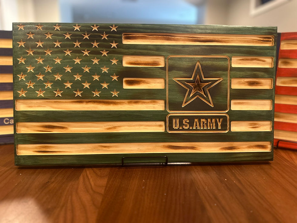 Thumbnail: Custom Wooden American Flags - Free Shipiping!