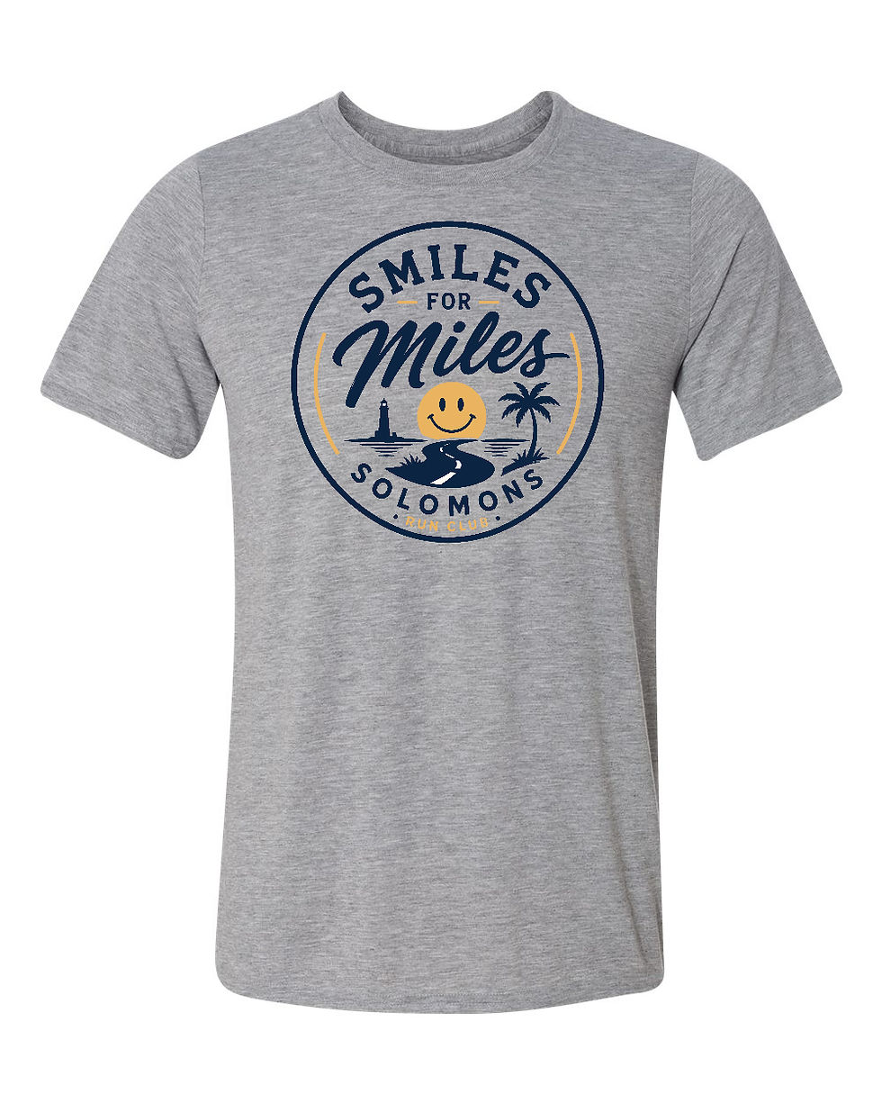 Thumbnail: 42000  Smiles for Miles Logo Gildan Performance® T-Shirt