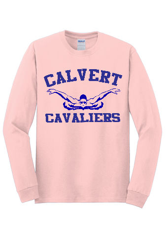 Thumbnail: 5400 Heavy Cotton™ Long Sleeve   T-Shirt Swim Logo