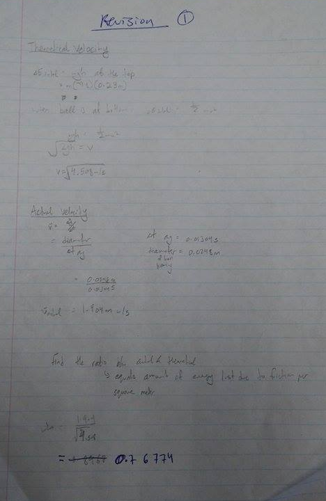 Revised Calculations