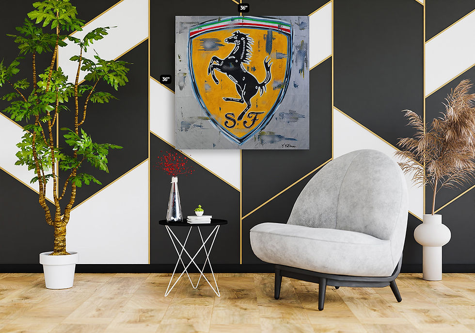 Thumbnail: BLACK HORSE SHIELD IN SILVER