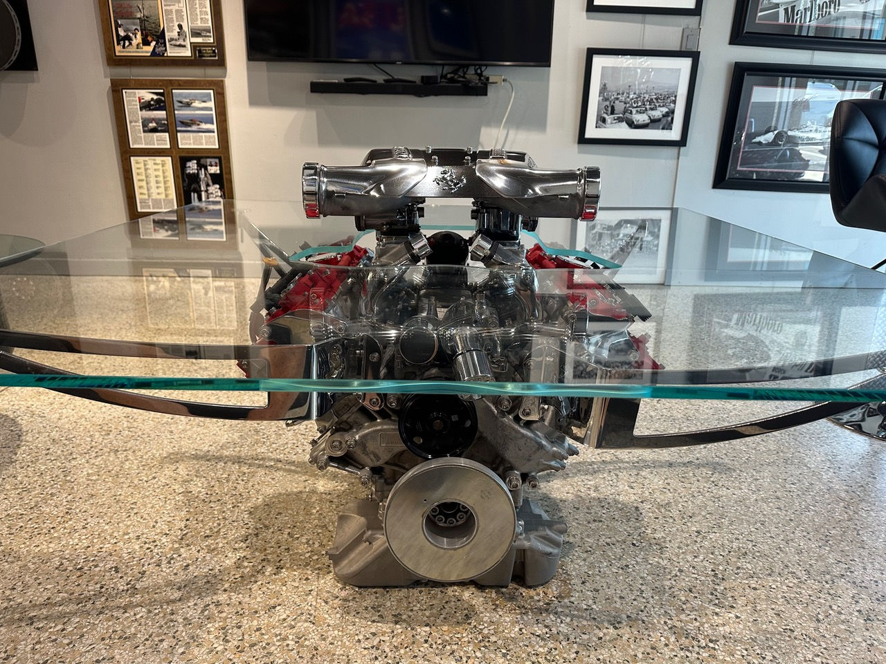 FERRARI F8 ENGINE COFFEE TABLE