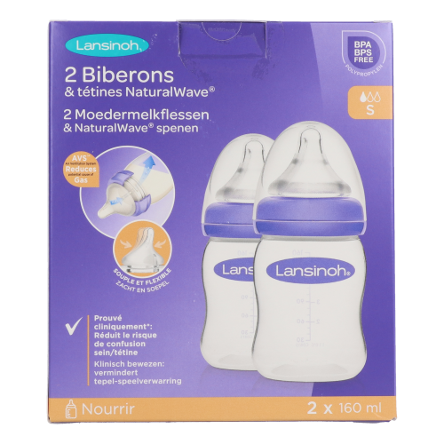 Moedermelkflessen 2 stuks 160ml