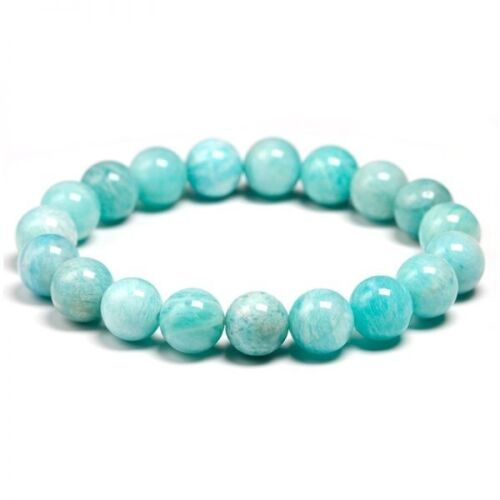 Miniature : Bracelet pierre amazonite du bresil 8mn