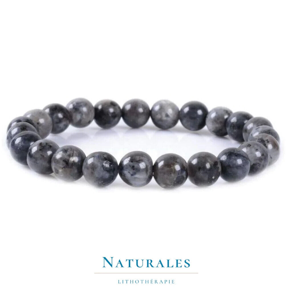Bracelet pierre Larvikite 8Mn