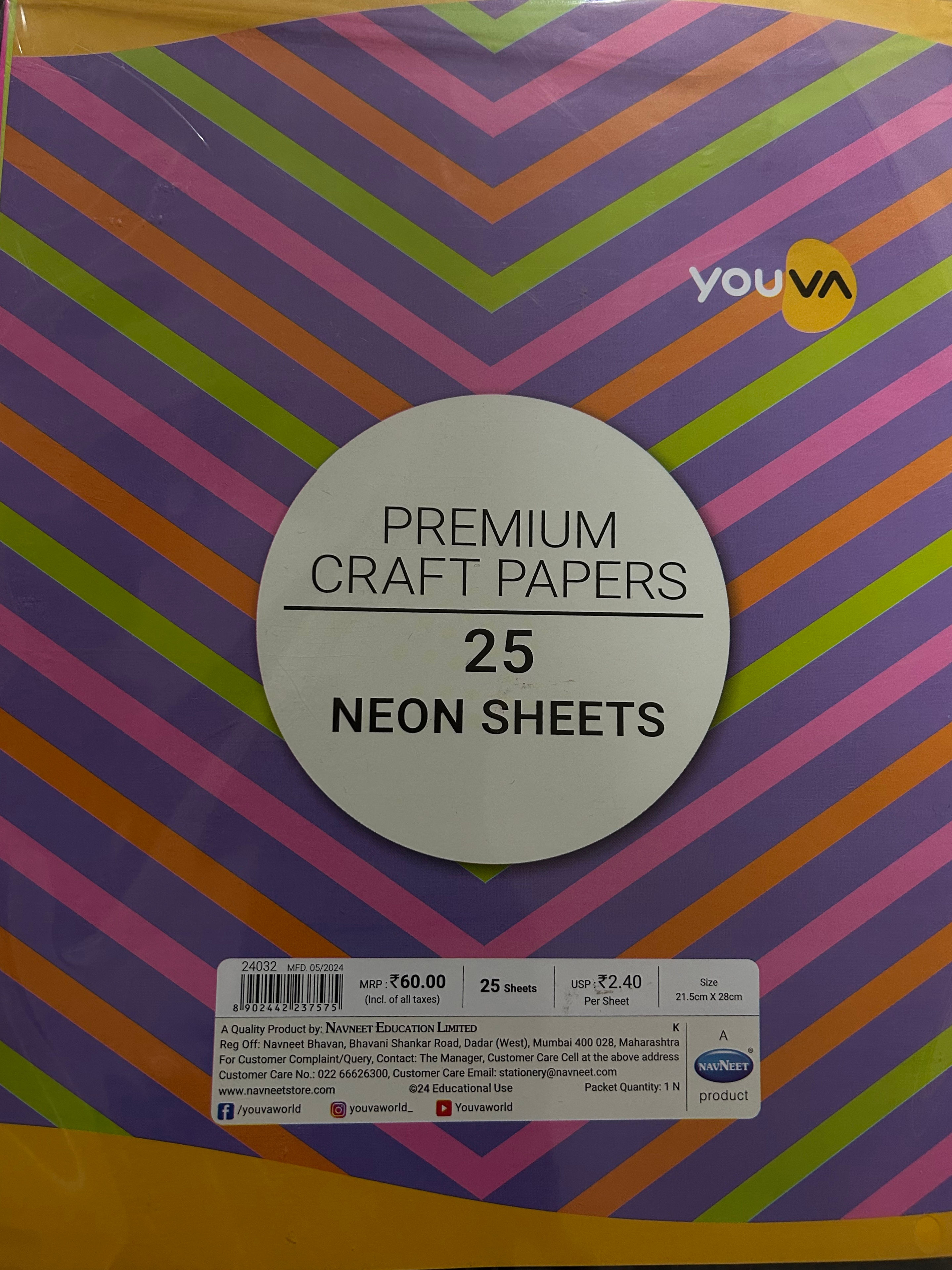 Navneet Youva NeonSheet Multicolour