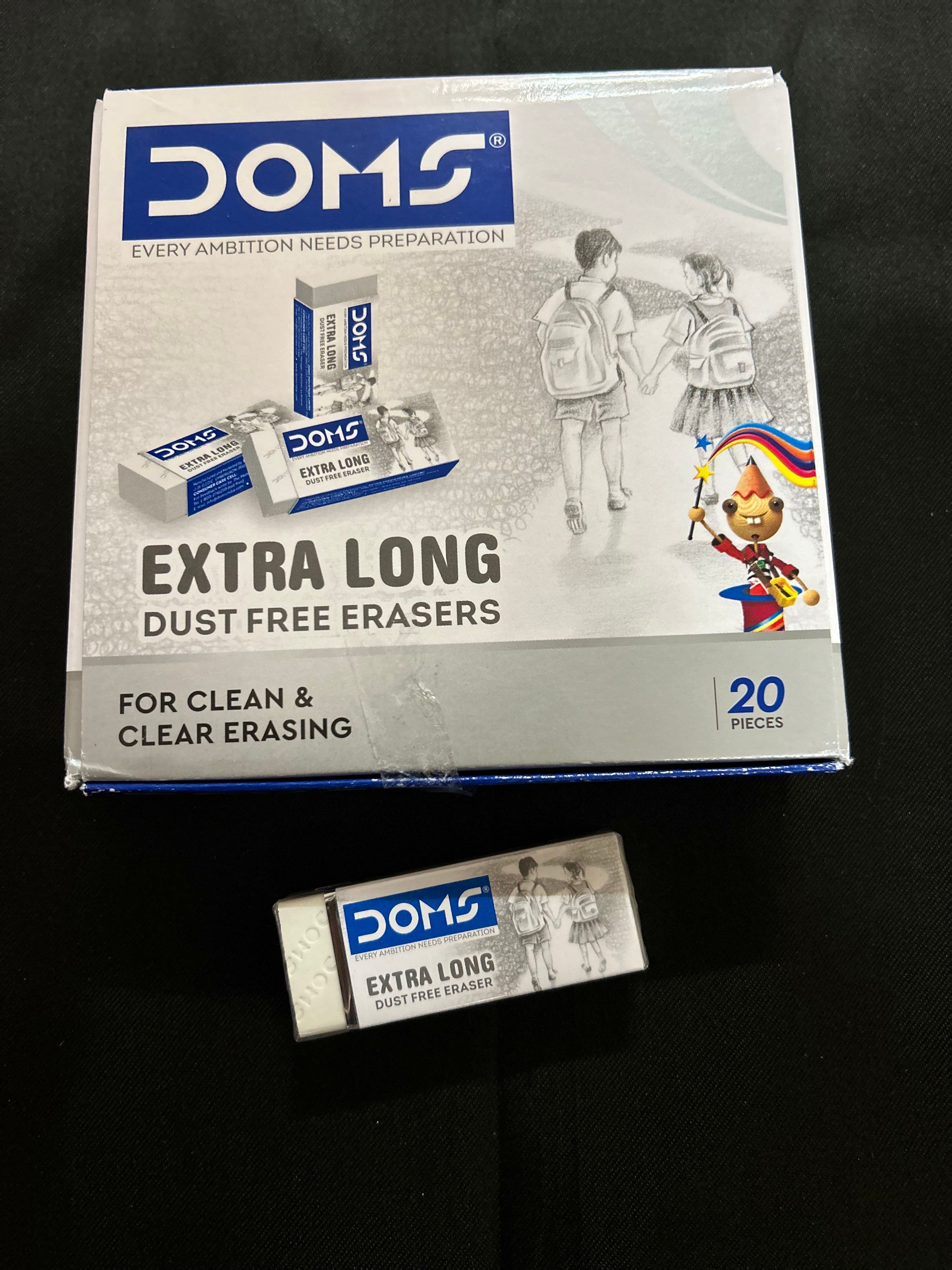 Doms  Extra Long NonDust Jumbo Eraser