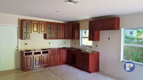 Final work in a Kitchen and Bathroom remodel. Florida.