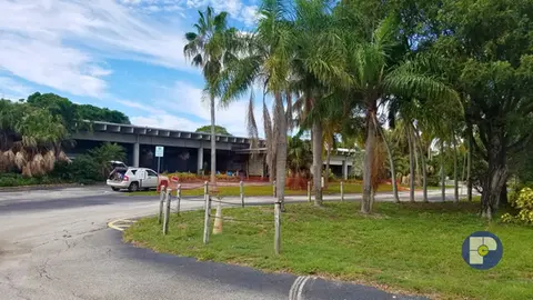 Demolition progress of the Elks Lodge in Broward county