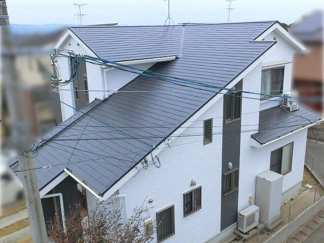 熊本　外壁塗装　屋根塗装　施工後全景写真