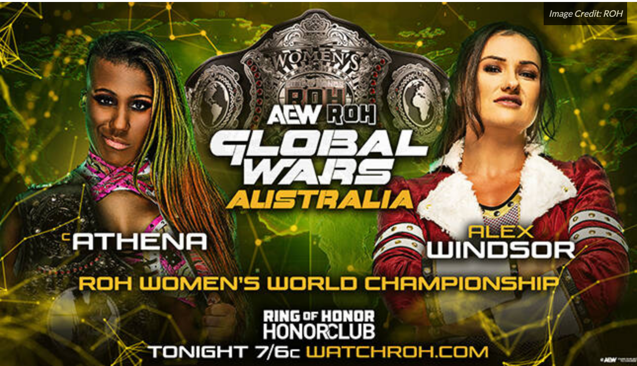 Athena Roh Render Athena Crushes Windsor, Retains ROH Gold at Global Wars!