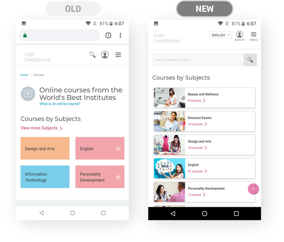 Improved cards with affordance