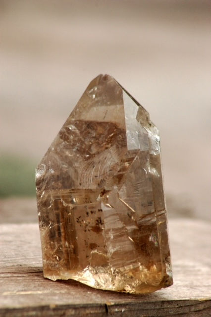 Smoky quartz crystal