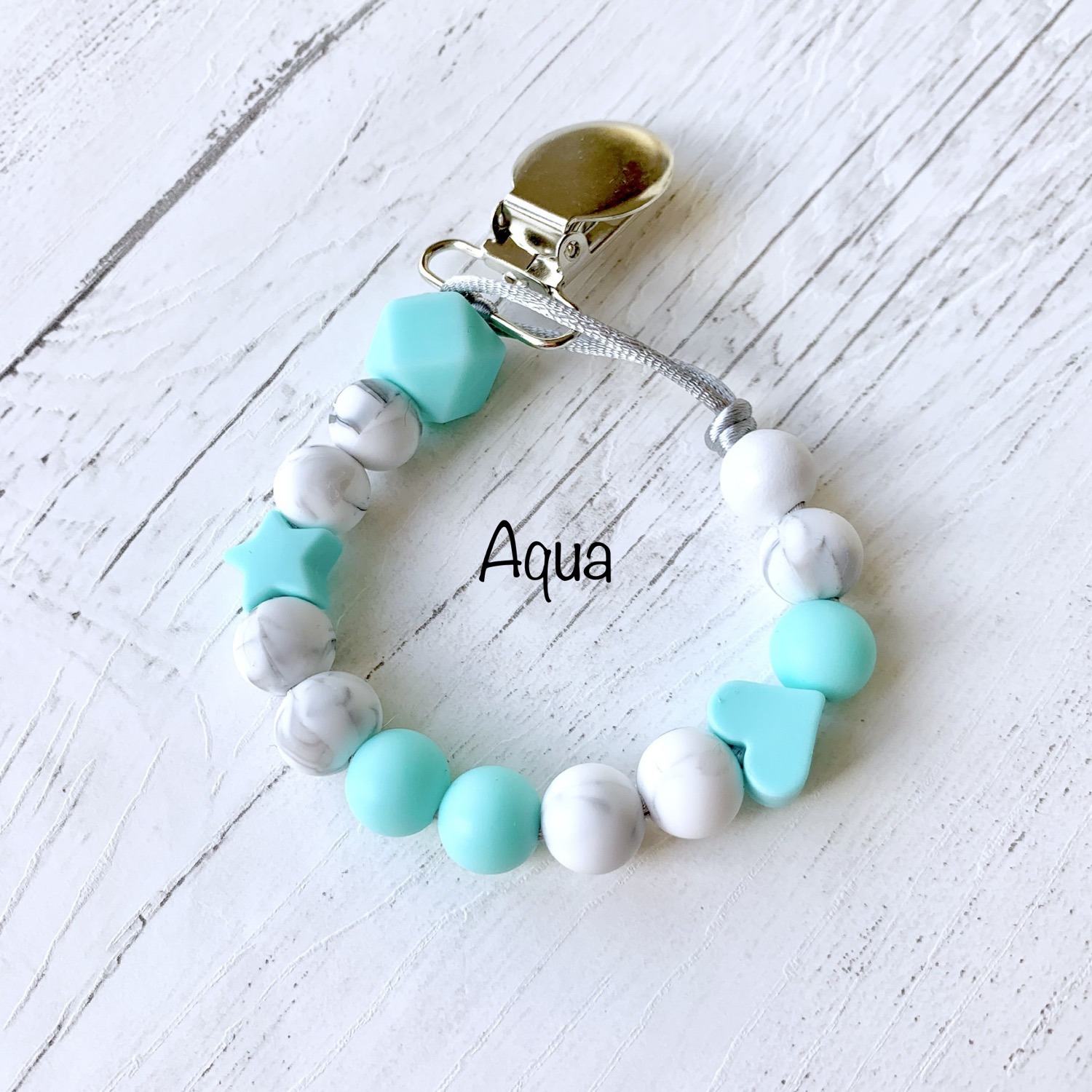 Thumbnail: New Born Dummy Clip Light weight soother holder new baby gift idea