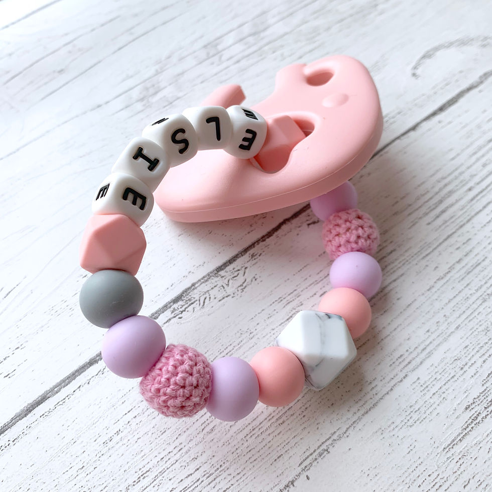 Thumbnail: White Diamond Ring Teether