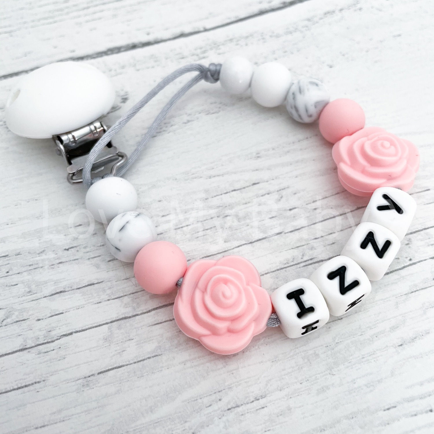 New Born Flower Dummy Clip Light Weight Soft mam dummy holder flexible