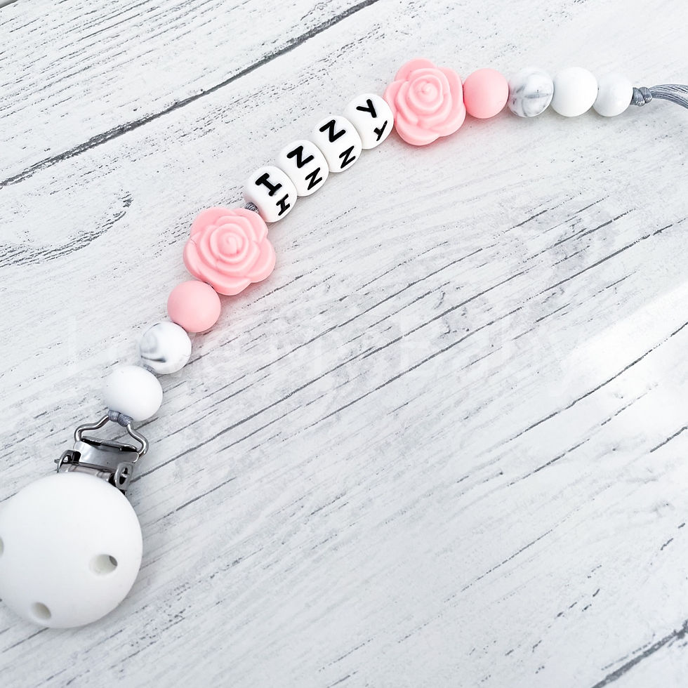 Thumbnail: Lightweight Soother Holder New Born Dummy Clip Baby first gift Baby shower Gift