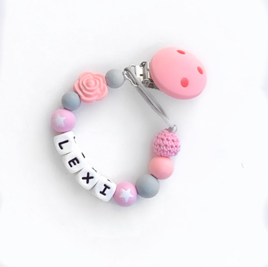 Thumbnail: Pink Star Floser Dummy Clip