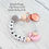 Thumbnail: Moon Dummy Clip Personalised Custom Soother Holder Dummy Chain