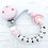 Thumbnail: Baby Name Rainbow Dummy Chain Mam Clip Christening Gift