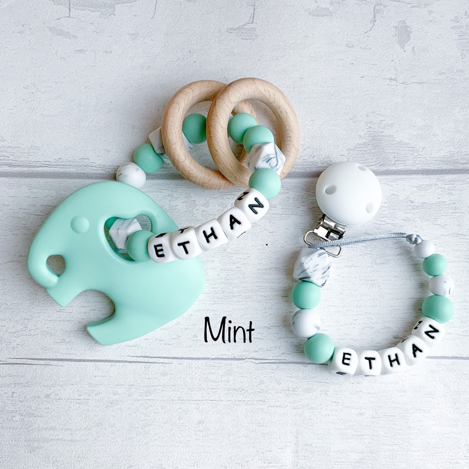 Thumbnail: Pastel & Marble Rattle Set